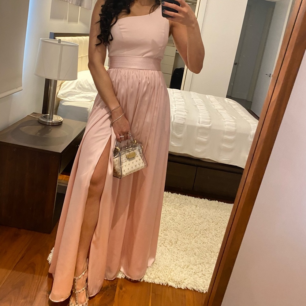 Bride maids dress blush color